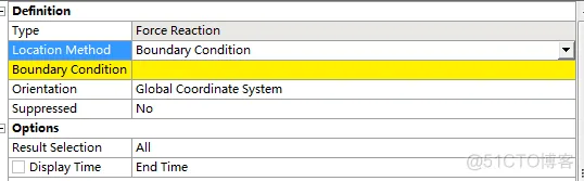 WORKBENCH中查看support的受力、装配体接触面受力的方法_ansys workbench_03